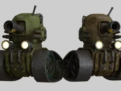 Mini Game Tank 3D model
