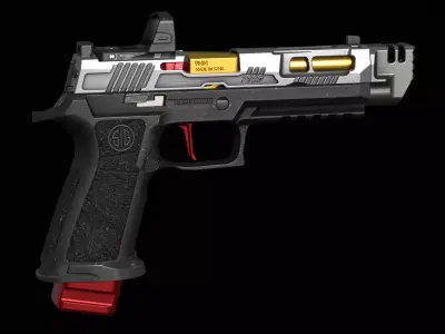 SIG P320 Combat Master Kit Low-poly 3D model