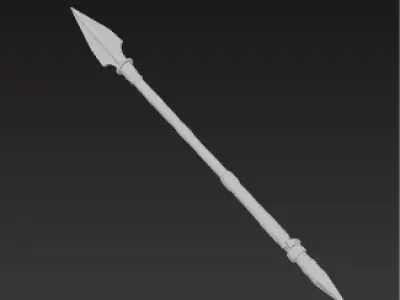 Medieval Longsword Bastard Sword  High Detail 3D Model Low-poly 3D model