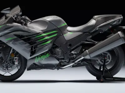Kawasaki Ninja ZX 14R 2021 Low-poly 3D model