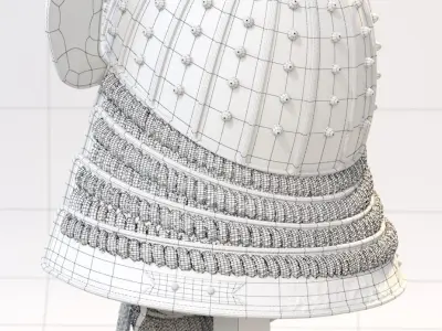 Samurai Helmet 3D model purchase