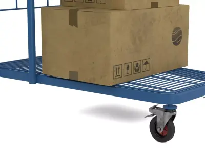 Industrial Trolley 3D model purchase