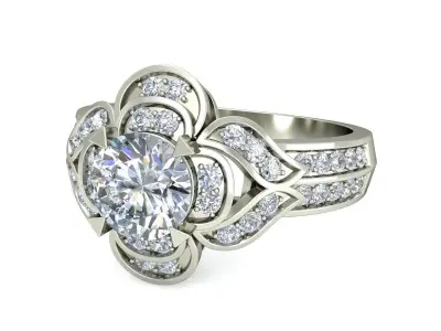 Wedding Ring  3D print model 84