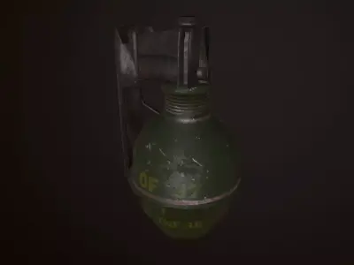 OF-37 Hand Grenade  Low-poly 3D model