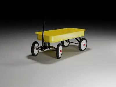 Wagon 3D model 4