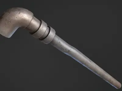 Metal Pipe Low-poly 3D model