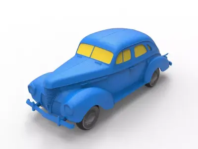 DeSoto Deluxe 1939 Classic Car 3D print model
