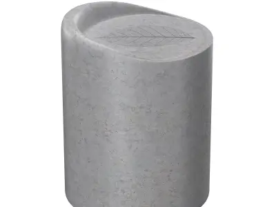 concrete stool 3D model