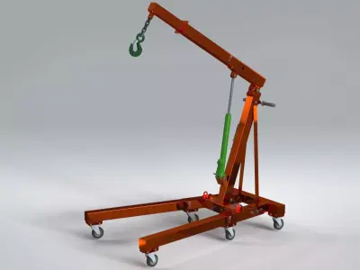 Hydraulic Crane  3D model