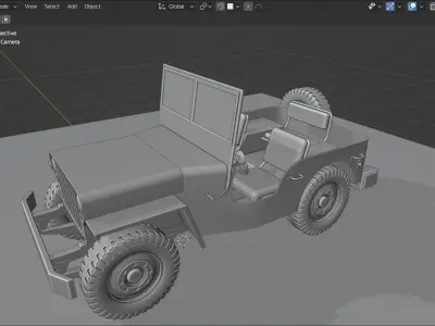 Willys Jeep Free 3D model