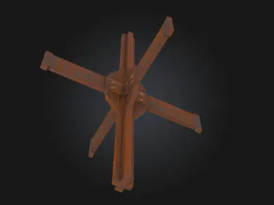 Czech Hedgehog AntiTank Obstacle 3D model