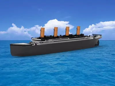 titanic 3D model