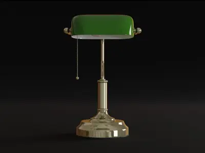 Old Table Lamp 3d Model 3D model