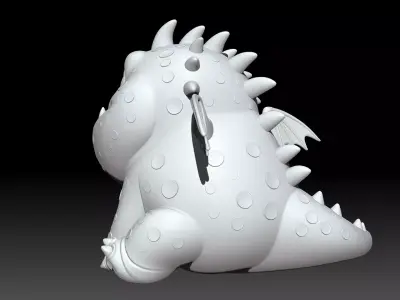 Meatlug Dragon Sitting 3D print model