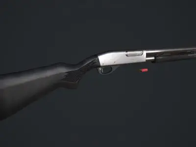 Remington 870 Marine Magnum Low-poly 3D model