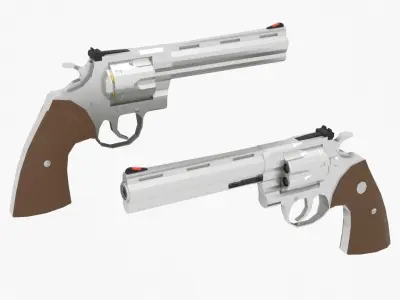 Colt python  Low-poly Low-poly 3D model