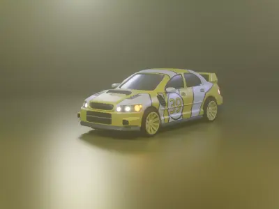 Simple Custom car Free 3D model