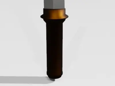 Samurai sword Free low-poly 3D model