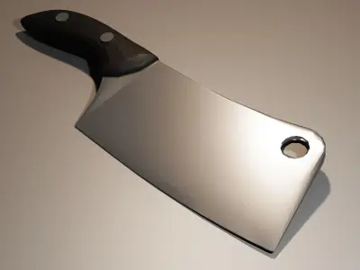 Japanese traditional knife Free low-poly 3D model