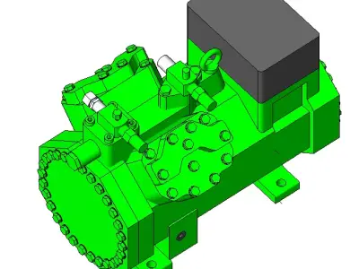 Green Compressor T1 3D model