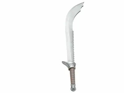 Curved sword 13 3D model