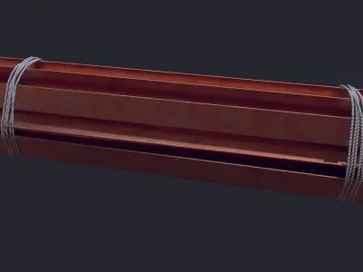 Industrial Metal Beam Low-poly 3D model