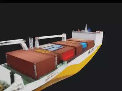 Wind Farm Support Vessel 3D model