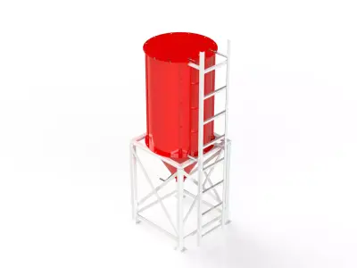 WG 4006 - Grain silo - 1 3D model by WorkGadgetAgro