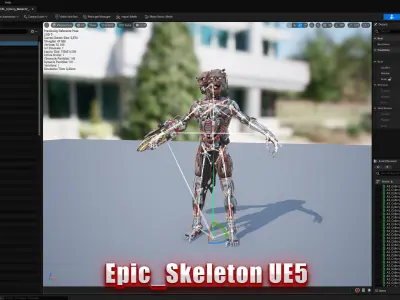 Cyborg Mutant2 Low-poly 3D model