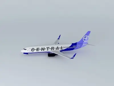 Central Airlines Boeing 737 839B Interior Free 3D model