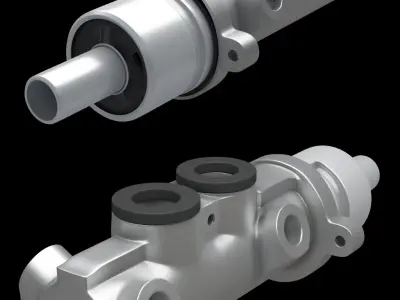 Brake master cylinder 3D model