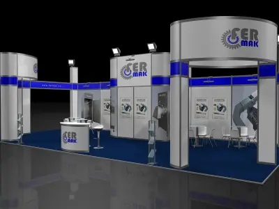 Exhibition Stand - ST0044 3D model