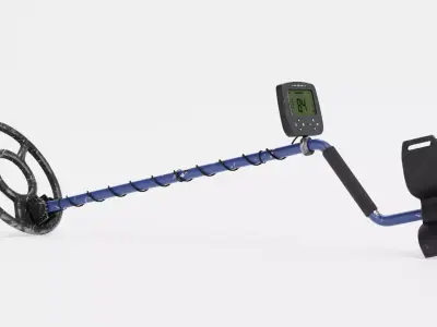 Metal Detector - Used and Scratched Ground Scanner 3D model