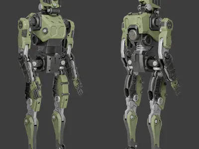 SciFi MECH Robot Low-poly 3D model