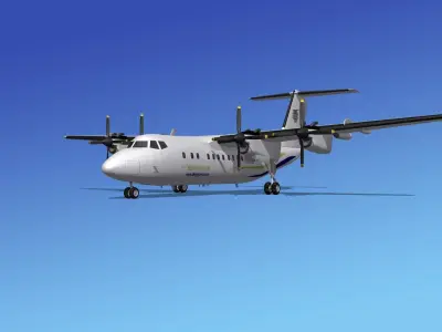 Dehavilland DHC-7 Berjaya Air 3D model