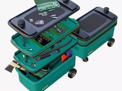 Workshop Tool Trolley M1 3D model