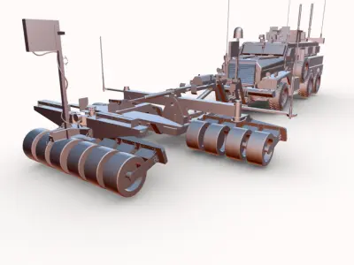 COLGAR MRAP 6X6 Low-poly 3D model