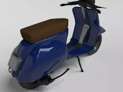  Vespa Scooter  Free 3D model