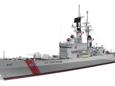 Coast Guard Low-poly 3D model