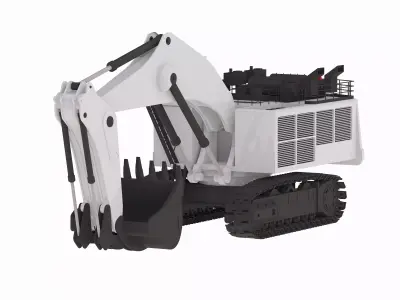 Excavator Mining R996 Low-poly 3D model