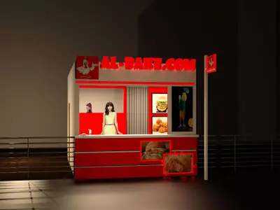 3d model of shop 3D model