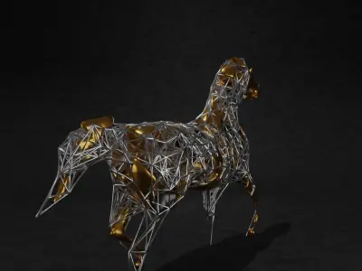 horse 3D model buy