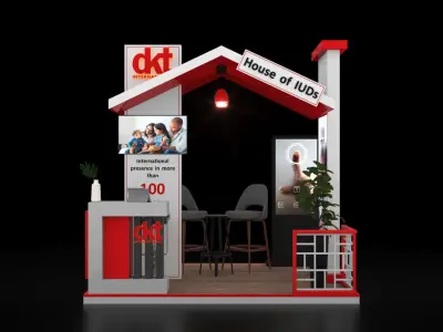 DKT Booth 3D model