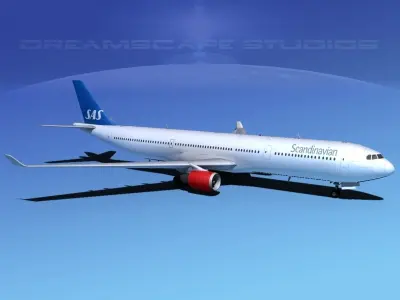Airbus A330-300 SAS 3D model