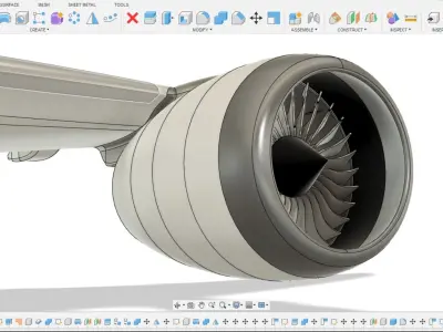 Boeing 787-8 Dreamliner For 3D printing Low-poly 3D model