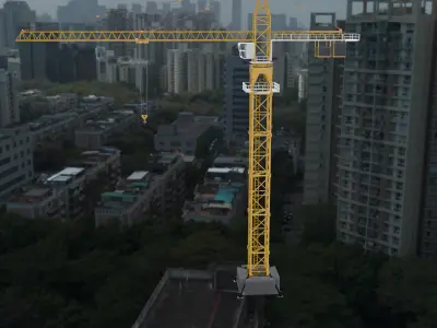 Construction Tower Crane 3D model