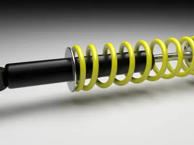 Car Shock Absorber 3D model