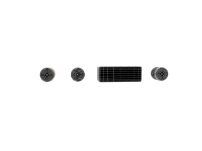 Morse Code F v1 001 Low-poly 3D model