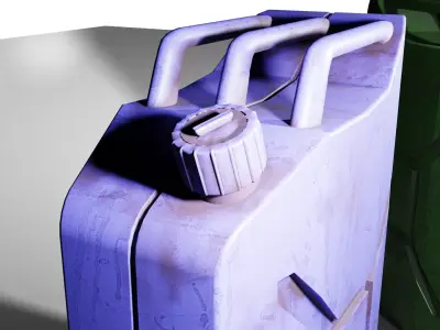 Realistic Gas Container 3D Model-Low-Poly Game-Ready PBR Low-poly 3D model