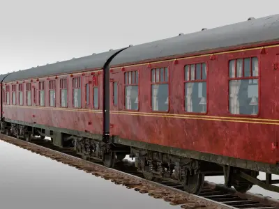 Jacobite Steam Train 3D model